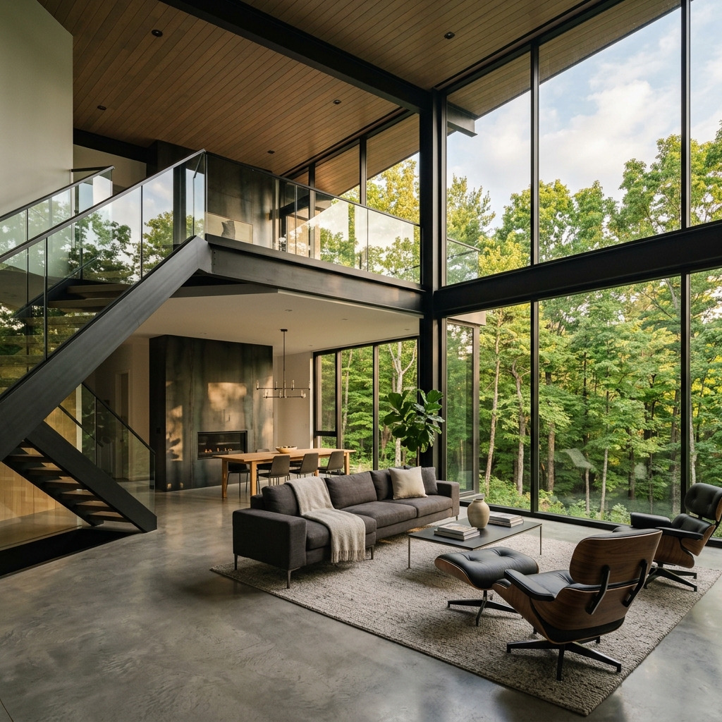 Çelik Villa Geniş İç Mekan